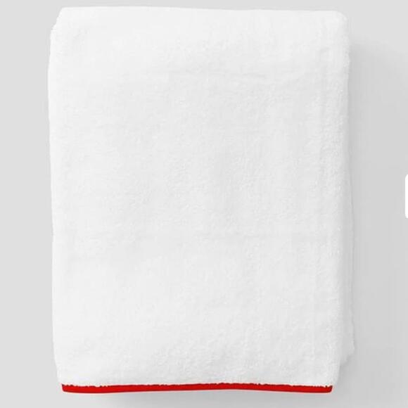 Weezie Other - Weezie Red Piped signature Bath Towel